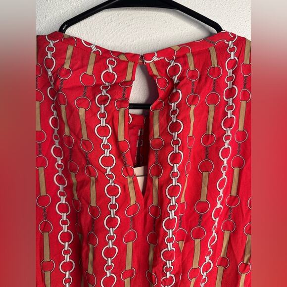 NWT Marella Odeon Fit and Flare Long Sleeve Red Dress - Picture 7 of 11